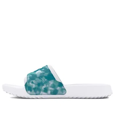 Under Armour (wmns)  Ignite Select Graphic Slides 'white Turquoise Tie-dye'