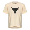 Under Armour (wmns)  Project Rock Brahma Heavyweight T-shirt 'beige' In Neutral