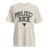 Under Armour (wmns)  Project Rock Heavyweight T-shirt 'white' In Neutral