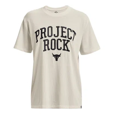 Under Armour (wmns)  Project Rock Heavyweight T-shirt 'white' In Neutral