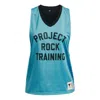 Under Armour (wmns)  Project Rock Penny Mesh Reversible Tank 'teal' In Blue