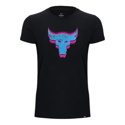 Under Armour (wmns)  Project Rock Underground Core T-shirt 'black Blue'