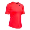 Under Armour (wmns)  Rush Training Sports Splicing Breathable Short Sleeve Red In Red