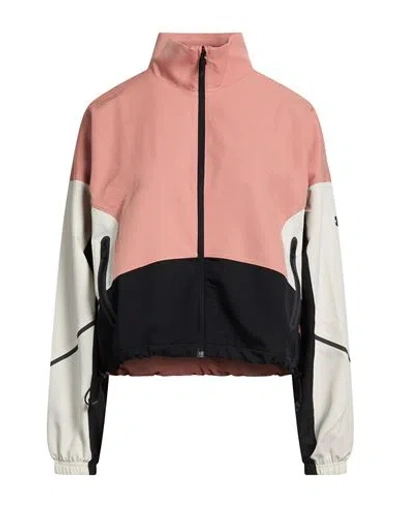 Under Armour Woman Jacket Salmon Pink Size Xs Polyester, Elastane