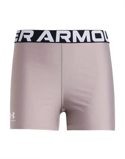 Under Armour Woman Shorts & Bermuda Shorts Grey Size M Polyester, Elastane, Nylon In Pink