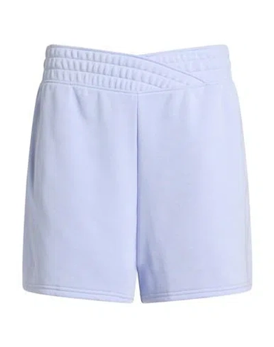 Under Armour Woman Shorts & Bermuda Shorts Sky Blue Size L Cotton, Polyester