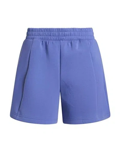 Under Armour Woman Shorts & Bermuda Shorts Slate Blue Size Xl Polyester, Cotton, Elastane