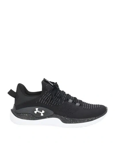 Under Armour Woman Sneakers Black Size 8 Textile Fibers