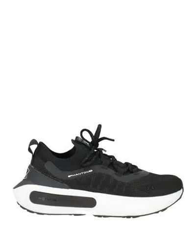 Under Armour Woman Sneakers Black Size 8 Textile Fibers, Synthetic Material