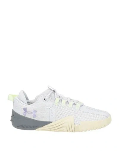 Under Armour Woman Sneakers Light Grey Size 8 Textile Fibers In Gray