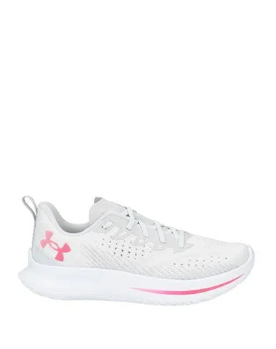 Under Armour Woman Sneakers Light Grey Size 8 Textile Fibers In White