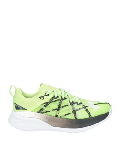 Under Armour Woman Sneakers Lime Green Size 8 Textile Fibers