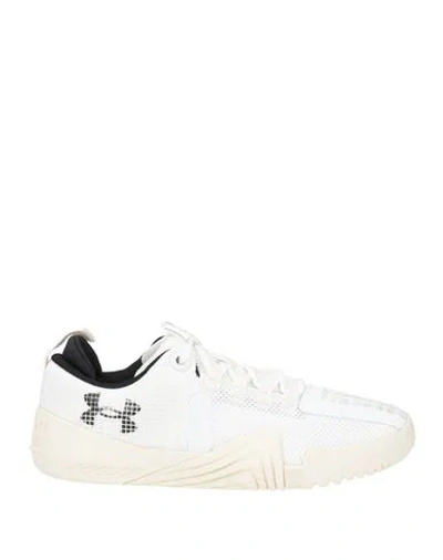 Under Armour Woman Sneakers Off White Size 8 Textile Fibers