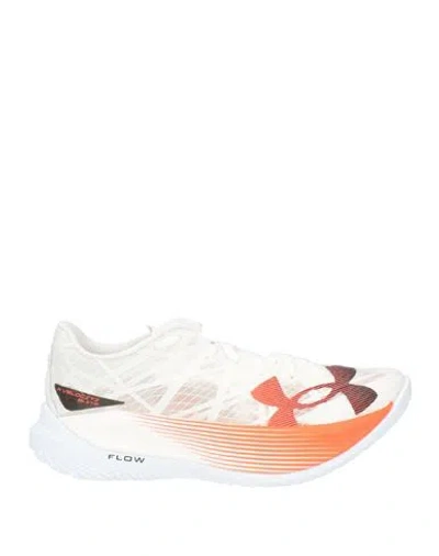 Under Armour Woman Sneakers Off White Size 8 Textile Fibers In Multi
