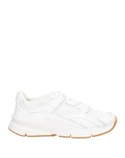 Under Armour Woman Sneakers White Size 8 Leather, Textile Fibers