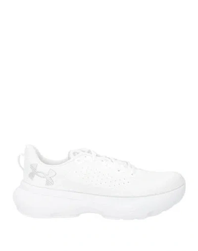 Under Armour Woman Sneakers White Size 8 Textile Fibers