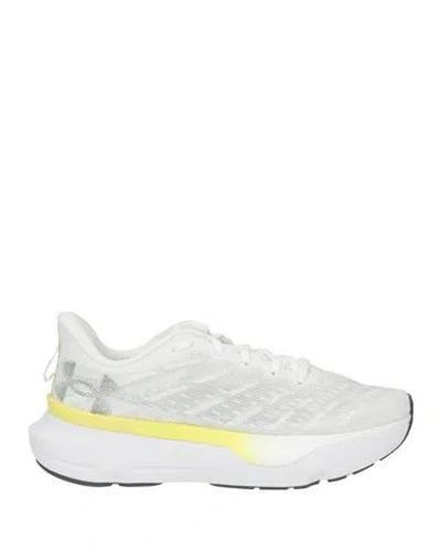 Under Armour Woman Sneakers White Size 8.5 Textile Fibers In Animal Print