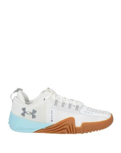 Under Armour Woman Sneakers White Size 8.5 Textile Fibers In Multi