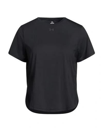Under Armour Woman T-shirt Black Size M Nylon, Elastane