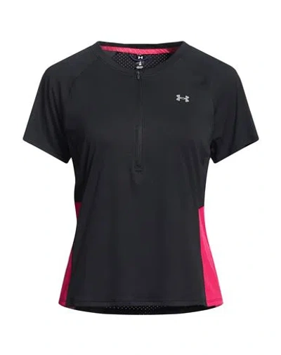 Under Armour Woman T-shirt Black Size M Polyester
