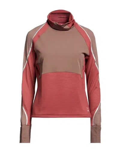Under Armour Woman T-shirt Brown Size S Polyester, Elastane