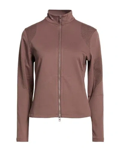 Under Armour Woman T-shirt Brown Size Xs Polyester, Elastane