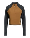 Under Armour Woman T-shirt Light Brown Size L Polyester, Elastane In Multi