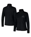 Under Armour Women's Black Cincinnati Bearcats Sweat-wicking Soft Motion Full-zip Jacket In Black