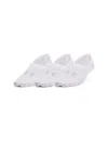 Under Armour Women's Breathe Lite Ultra 3-pack Low Liner Socks In White