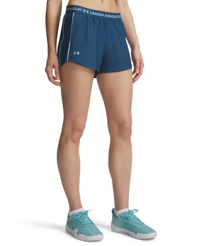 Under Armour Women's Casual Tech Play Up Shorts In Blue