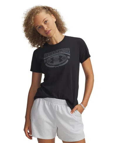 Under Armour Women's Crew Neck Short-sleeve Top In Black