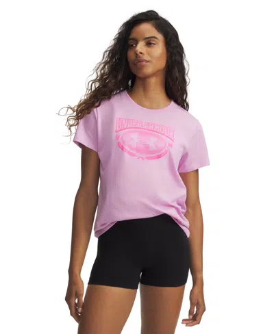 Under Armour Women's Crew Neck Short-sleeve Top In Pink