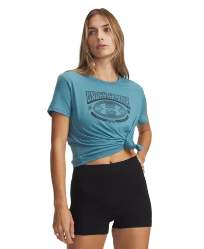 Under Armour Women's Crew Neck Short-sleeve Top In Blue