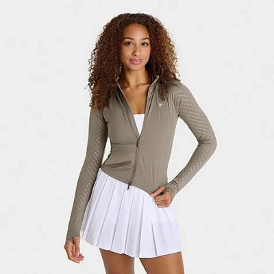 Under Armour Women's Emboss Full-zip Jacket In Neutral