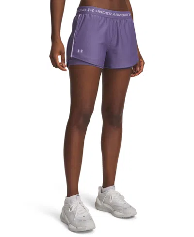 Under Armour Women's Fitted Tech Play Shorts In Purple