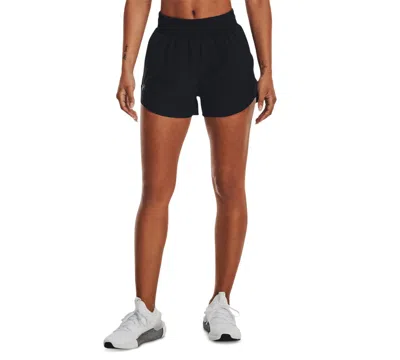 Under Armour Women's Flex Woven Side-pocket Shorts In Black,black