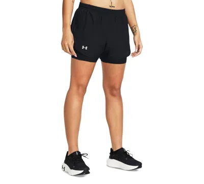 Under Armour Women's Fly By 2-in-1 Shorts In Black