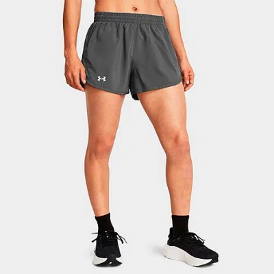 Under Armour Women's Fly-by 3'' Shorts In Gray