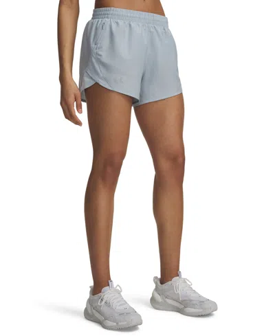 Under Armour Women's Fly By Mesh-panel Running Shorts In Multi