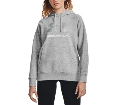 Under Armour Women's Glitter Hooded Sweatshirt In Mod Grey