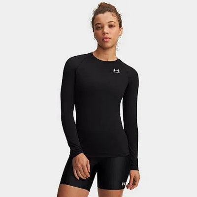 Under Armour Women's Heatgear Compression Long-sleeve Training Top In Black