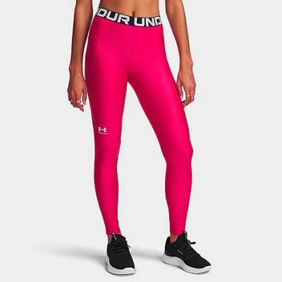 Under Armour Women's Heatgear Leggings In Pink