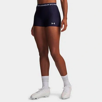 Under Armour Women's Heatgear Shorty 3-inch Shorts In Blue