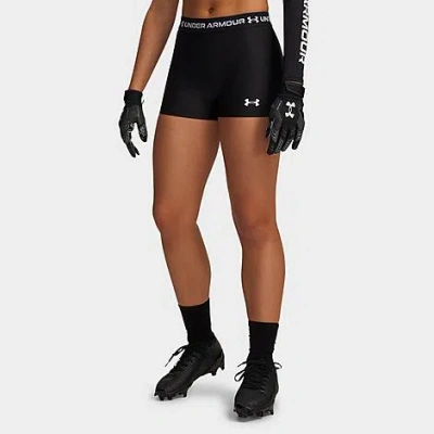 Under Armour Women's Heatgear Shorty 3-inch Shorts In Black