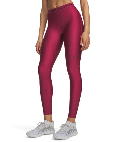 Under Armour Women's Heatgear Training Leggings In Claret,ox Blood