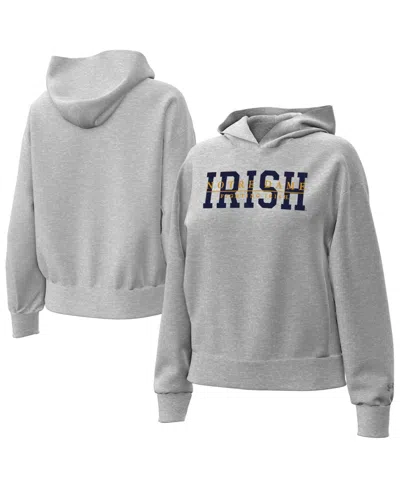 Under Armour Women's Heather Gray Notre Dame Fighting Irish Icon Fleece Hoodie