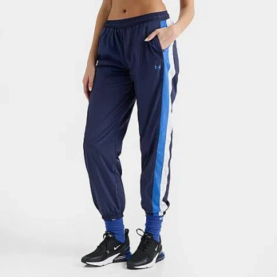 Under Armour Women's Icon Crinkle Woven Pants In Blue