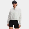 Under Armour Women's Icon Fleece Oversized Half-zip Sweatshirt In Gray
