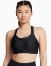 Under Armour Women's Infinity 2.0 High Zip Sports Bra In Black