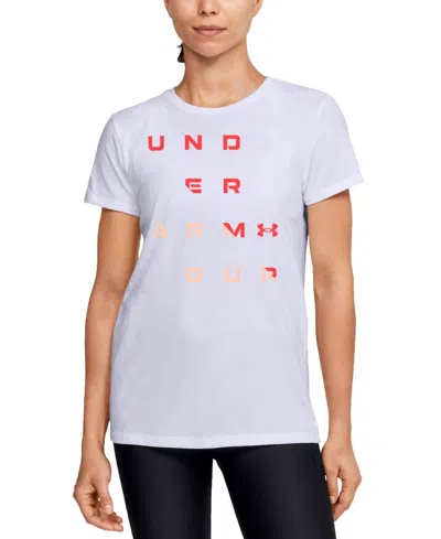Under Armour Women's Logo T-shirt In White